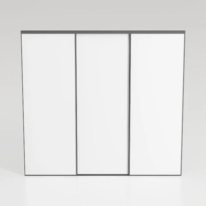 Door55 3 Panel Glass Sliding Closet Door