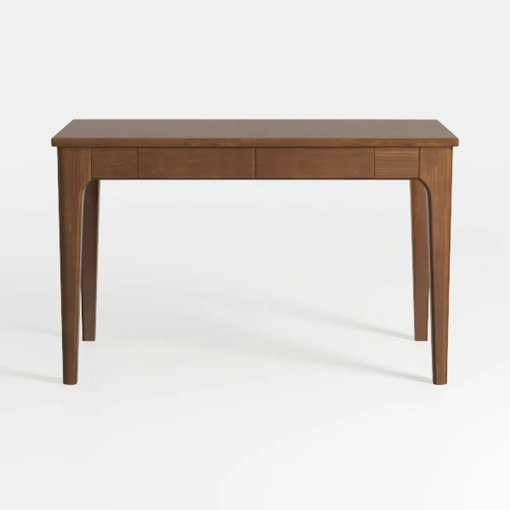 yerealye Solid Wood Writing Desk, Mid Century Mode