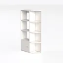 VASAGLE Bookcase, Bookshelf with 7 Compartments Left 45 Degree View
