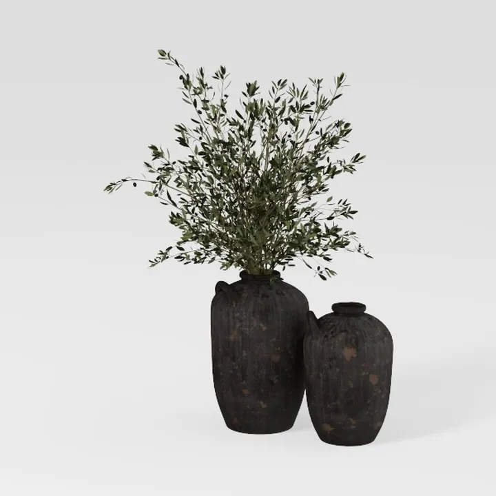 Rustic Ceramic Vases for Home Decor,11.4 Inch