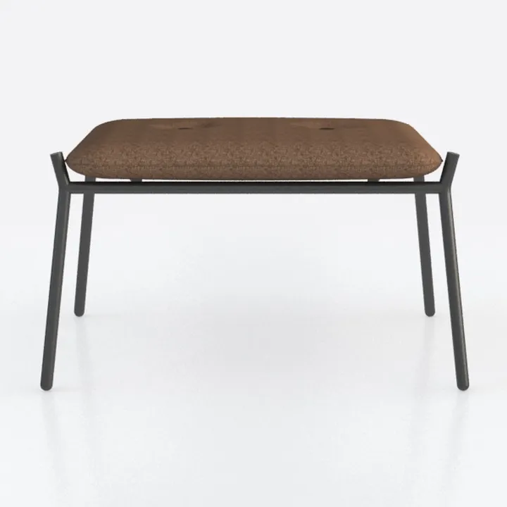 Kai Brown and Black Faux Leather Rectangle Accent 