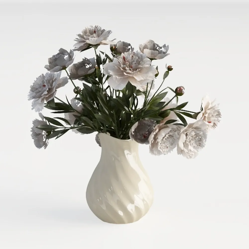 Ceramic Vase with Handles, 9.05 inch Tall