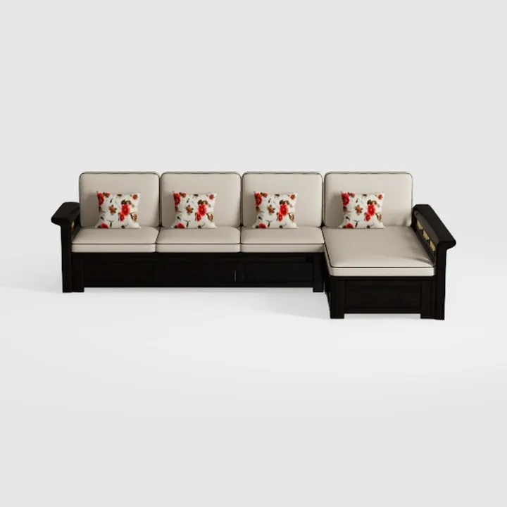 Sectional Couch with Storage Ottoman & 2