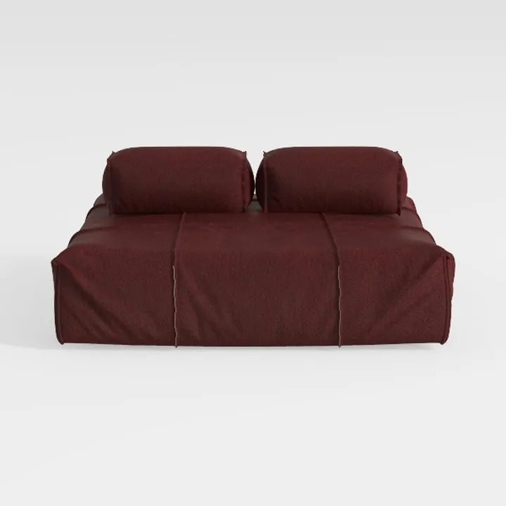 Foldable Three Person Fabric Sofa Bed, high Reboun