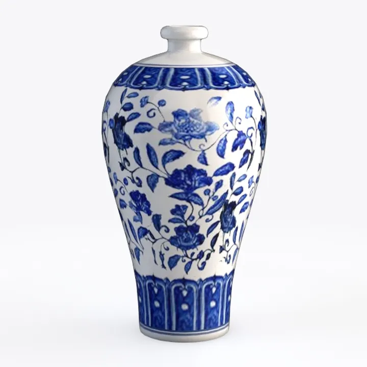 MDLUU Mosaic Vase 11" Tall, Handcrafted Cracked