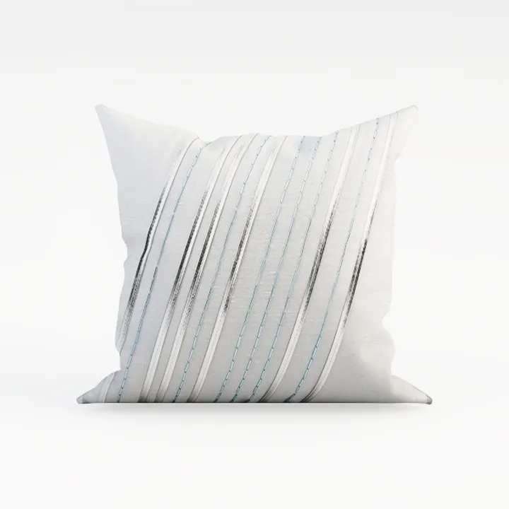 Sage Green Stripes Outdoor Pillow Cover 24x24
