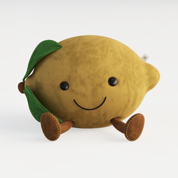 Lemon Pillow, fruit cushion