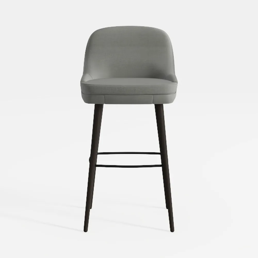 Steve Silver Olson Khaki Fabric and Dark Metal