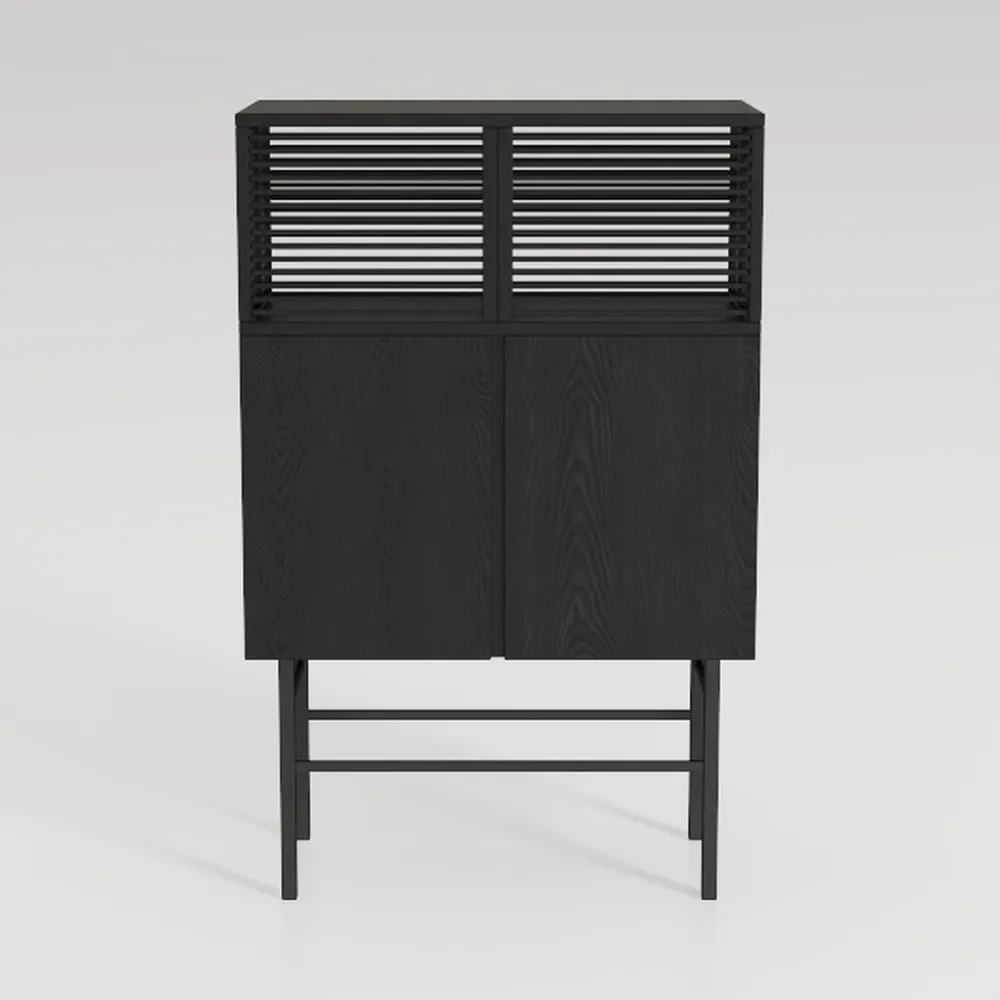 Fluted Sideboard, Buffet Cabinet with Storage