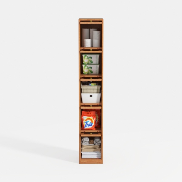 Tribesigns 70.9-Inch Tall Narrow Bookcase, 5-Tier