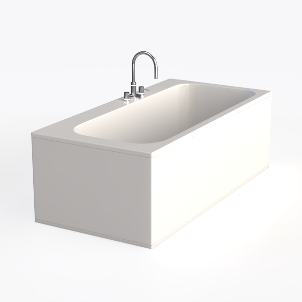 Vanity Art 67 X 32 Inch White Acrylic Freestanding