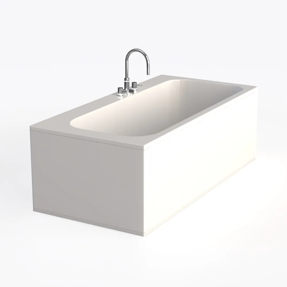 Vanity Art 67 X 32 Inch White Acrylic Freestanding