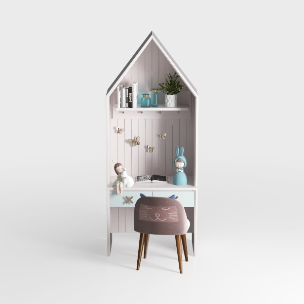 Generico Scrivania per Computer da Ufficio Bianca con mobiletto e cassetti, Tavolo da Studio con libreria, Arredamento per Ufficio Domestico (80x60x176 cm) - Design Elegante e Funzionale