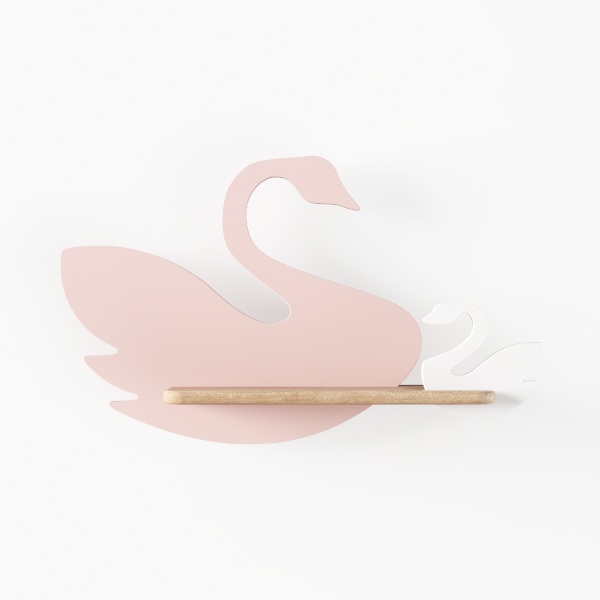 swan-shaped wall shelf-Vibrant Home