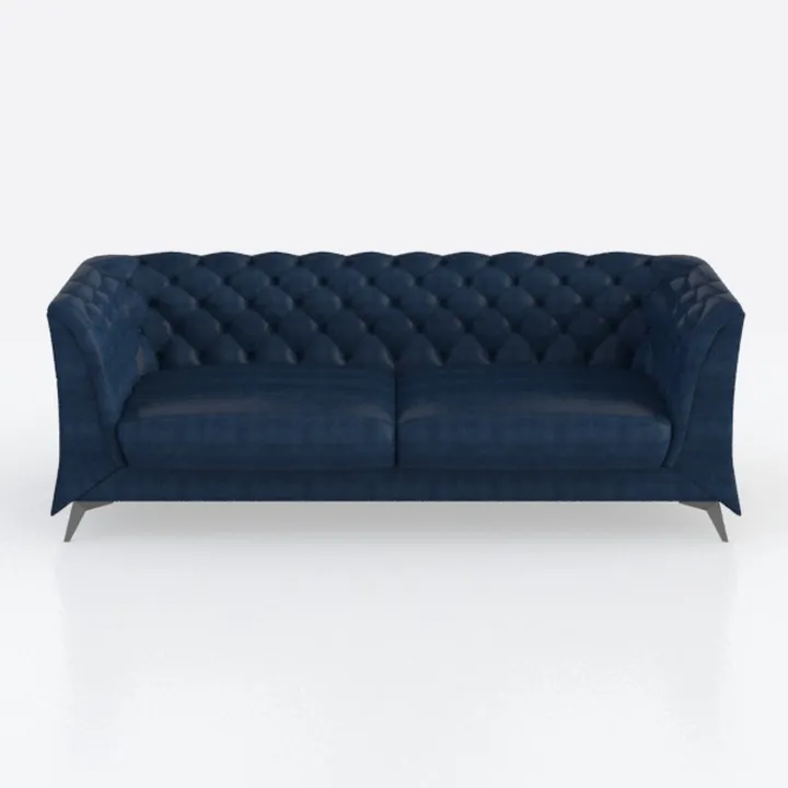 3-Piece Sofa Sets with Sturdy Metal Legs,Velvet