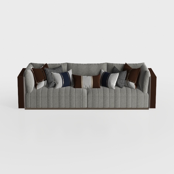 102.4" Plush Corduroy 4-Seat Sofa,Deep Seat Couche