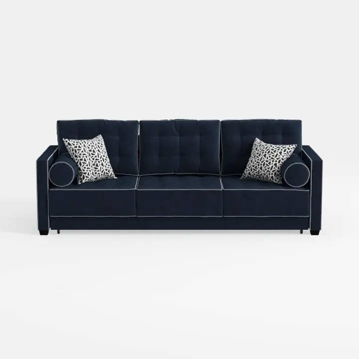 Sectional Sofa with Pulled Out Bed, 2 Seats Sofa