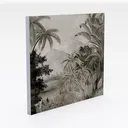 Vintage Tropical Jungle Landscape Wall Mural 3D Model Right 45 Degree View