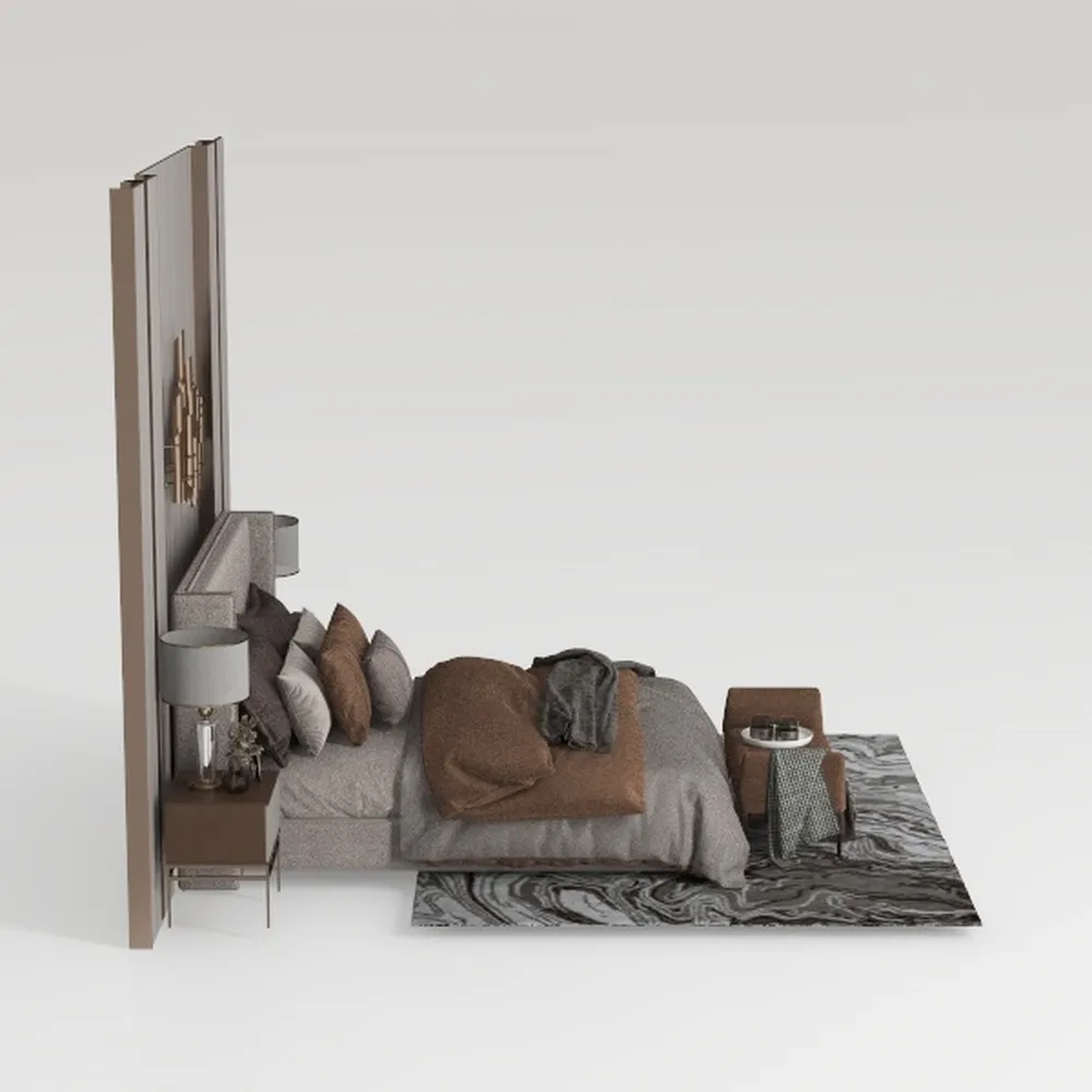 Bestar Claremont Queen Murphy Bed with Closet