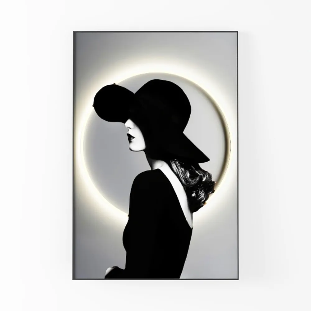 Paimuni Elegant Woman Canvas Wall Art for Living