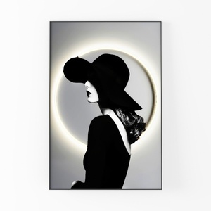 Paimuni Elegant Woman Canvas Wall Art for Living