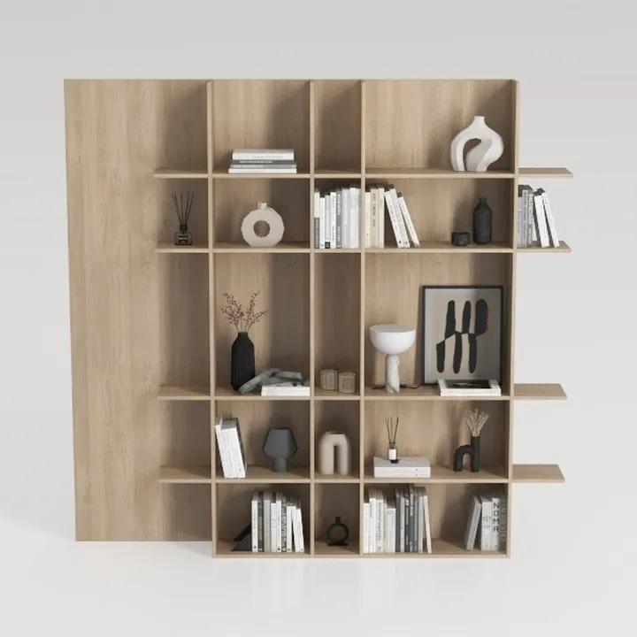 Modern 2 IN 1 Wood Bookshelf  Cat House, Cat Tree 