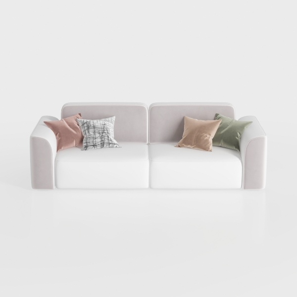 Syhtalotxikl Beige 4-Seater Compression Sofa with