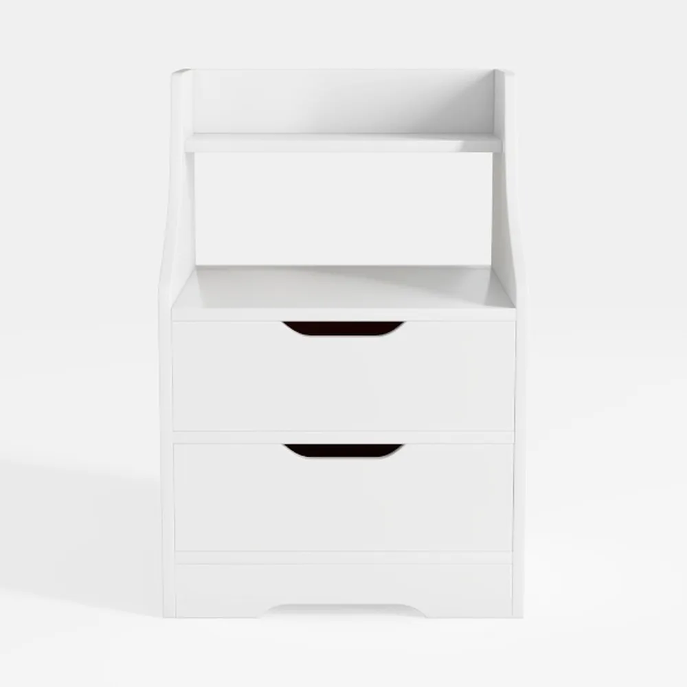 Side Table Thickened Sheet Nightstand 3-Drawers