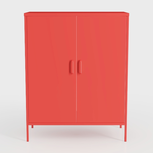 2 Doors Locker Metal Storage Cabinet (Metal Door