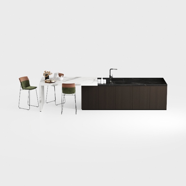 Generico Elegante Set di Tavolo e sedie da Bar - Robusto Mobile da Pranzo con Struttura in Metallo per Cucina, Soggiorno e Sala da Pranzo - Tavolo da Bar Compatto con sedie (47,5 x 20 x 41,5 Pollici)