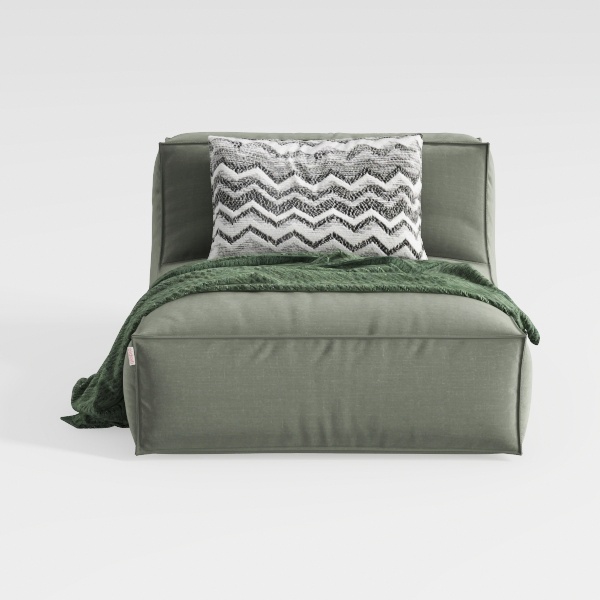 Morden Fort Corduroy 1PC Armless Chair for Oversiz