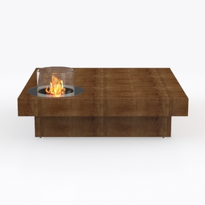 Tribesigns Coffee Table Square LED Center Table