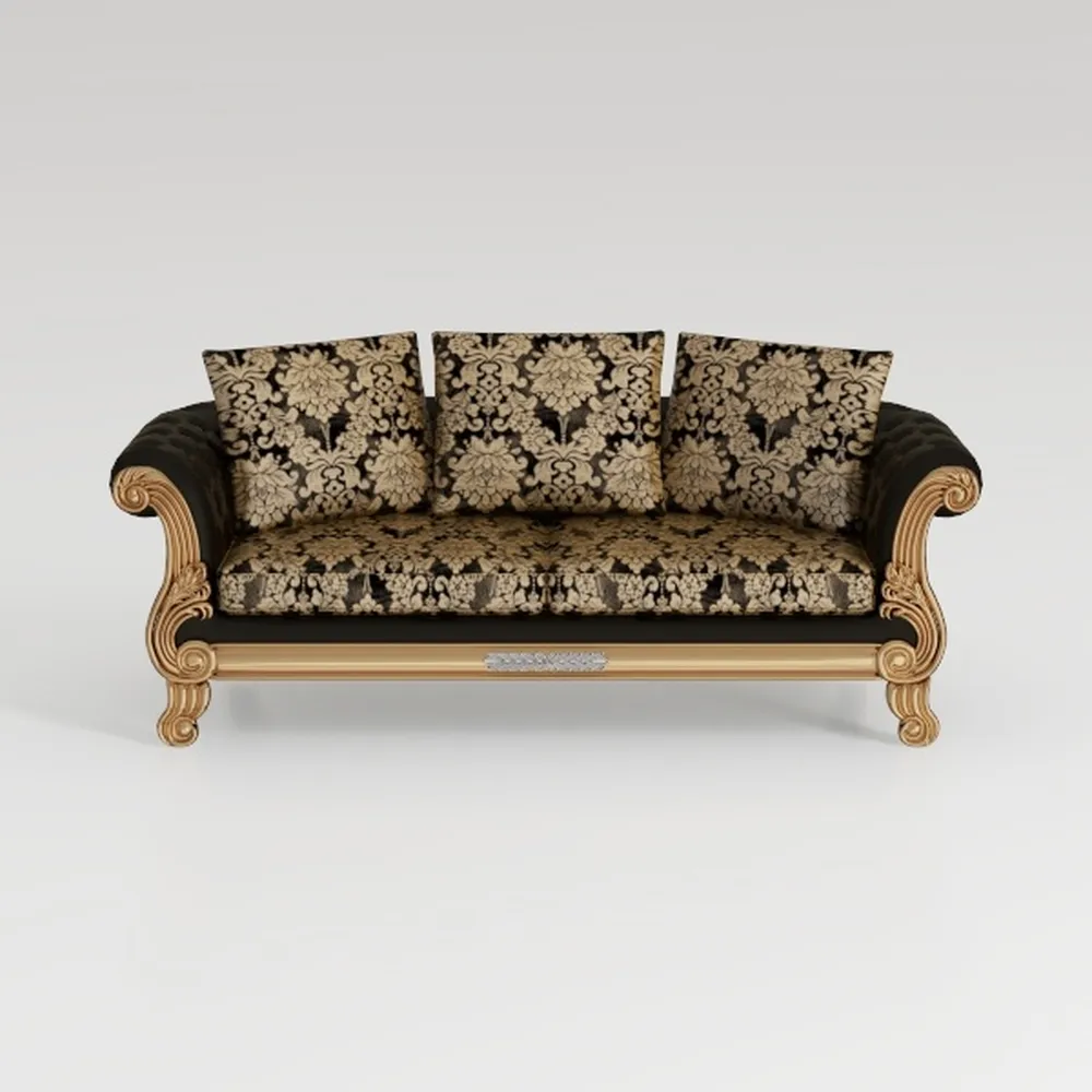 Luxury Victorian Couch - Floral Couch with Crystal