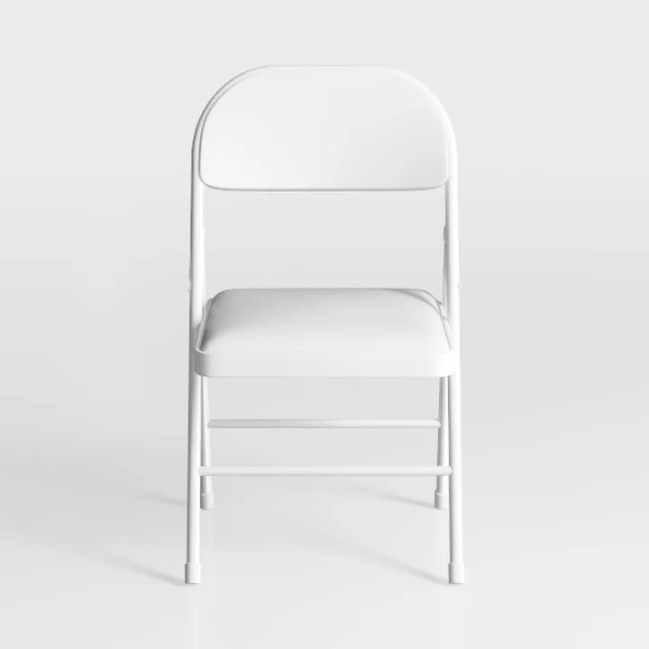 6 Pack Gray Folding Chairs with Padded Cushion for