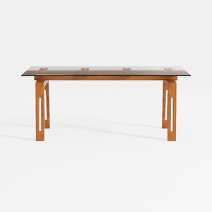 Marta 51 in. Walnut Mid-Century Style Rectangle So