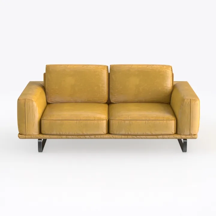 74" High Resilience Three Seater Sofa,Wooden