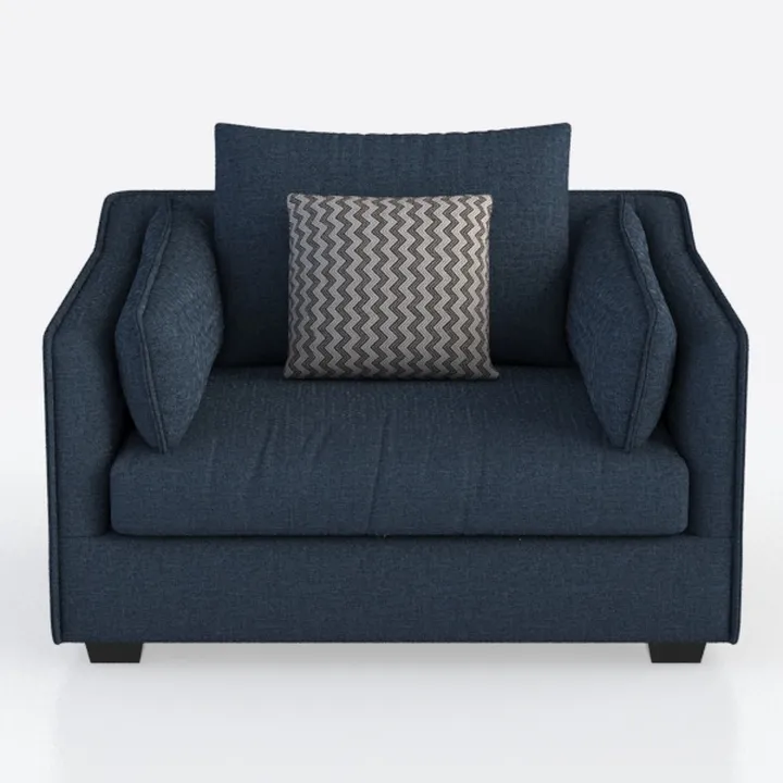 Lexicon Modern Accent Chair, Chenille Single Sofa
