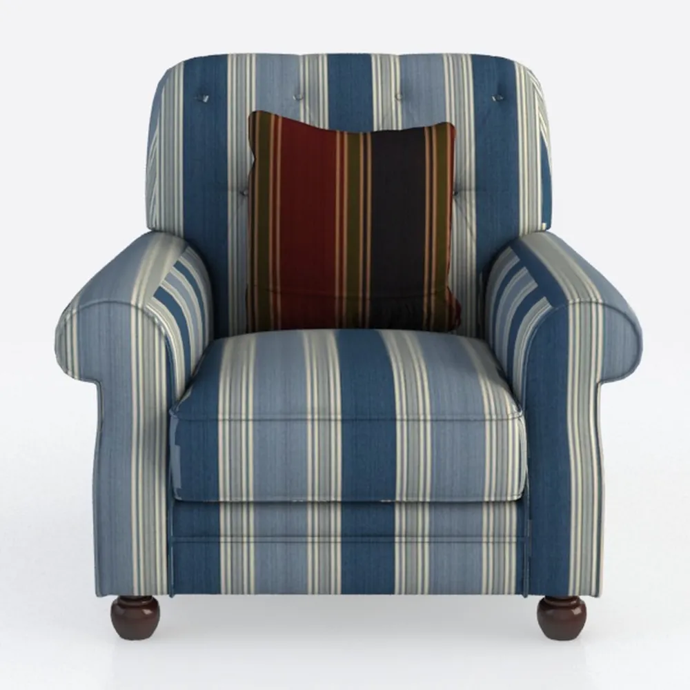 TREATLIFE HOME Upholstered Accent Chair with Blue 