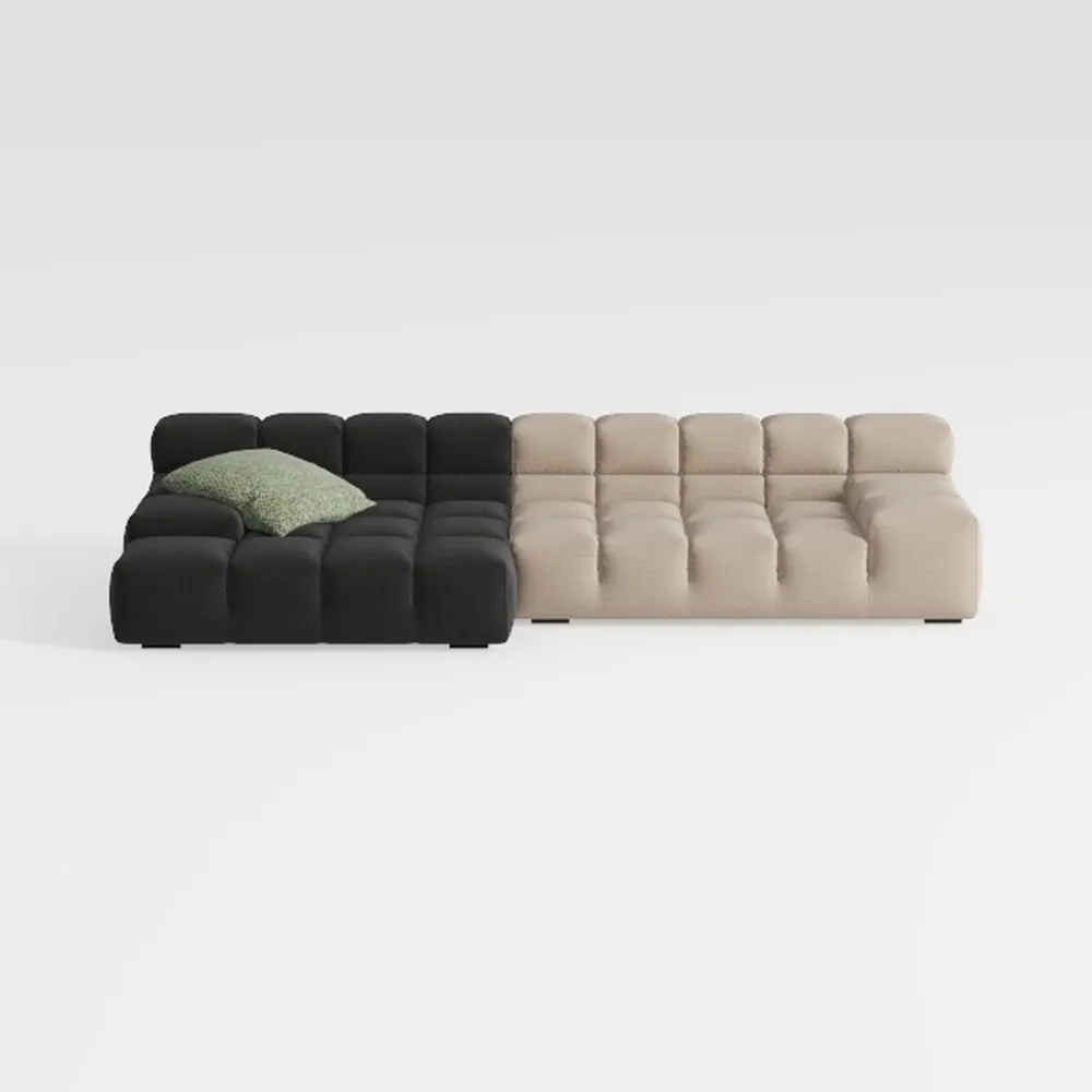 JACH U-Shaped Modular Sectional Couch, 138"" Minim