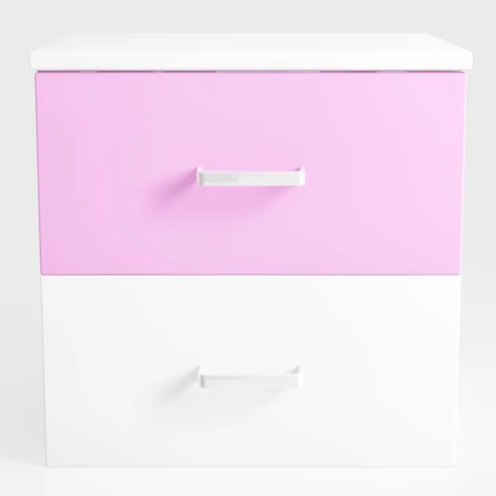 Better Home Products Cindy Faux Wood 2 Drawer