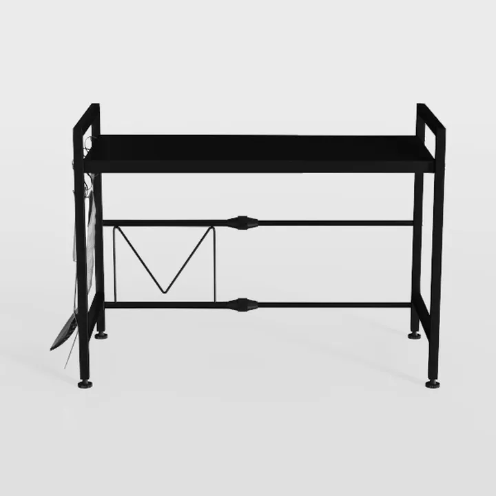 Twin Size Low Loft Bed with Rectangular Desk and