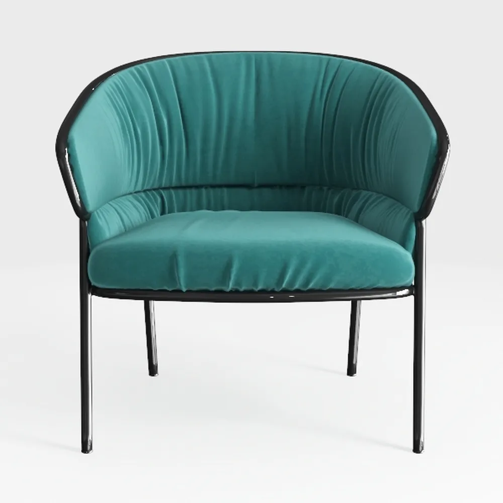 Modern Accent Chair,Comfy Fabric Living Room Chair