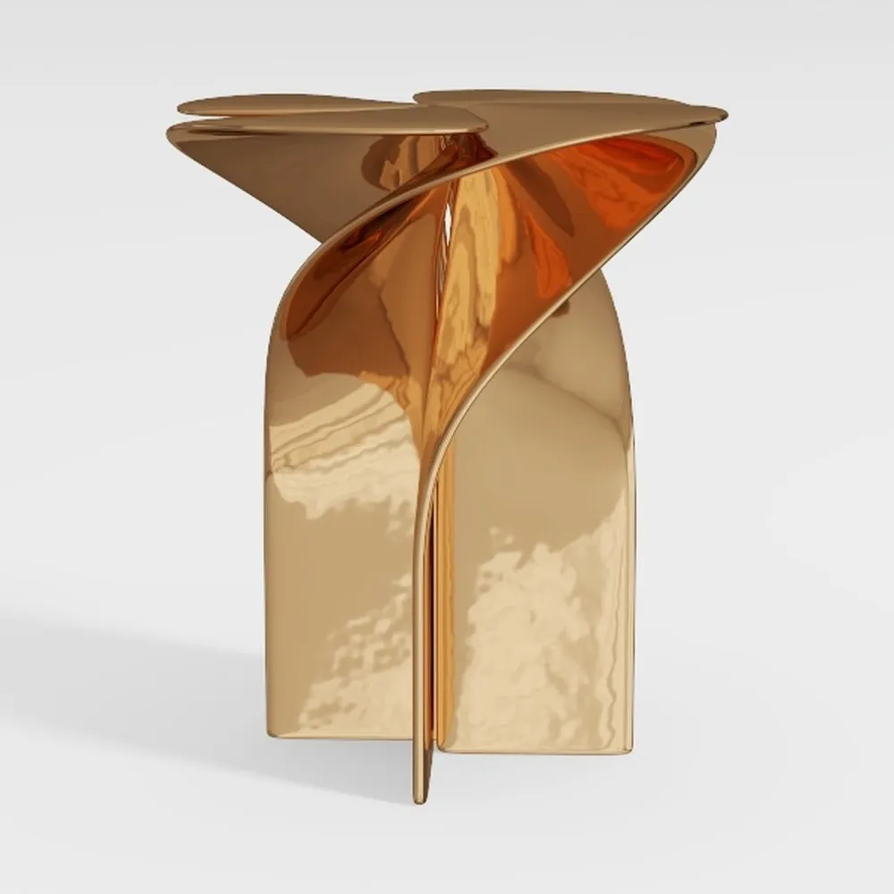 Farmhouse End Table Square Solid Wood Pedestal