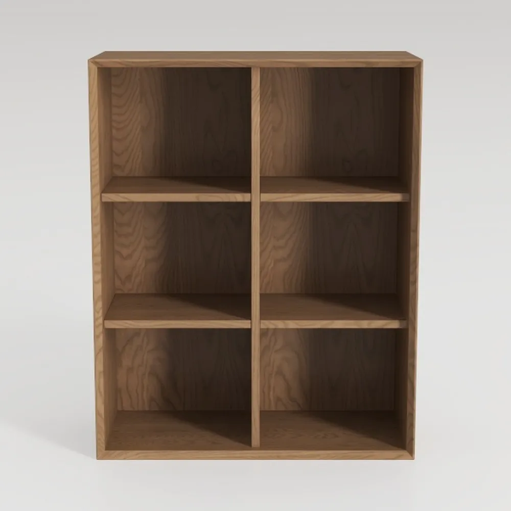 COMHOMA 6 Wood Cube Storage Organizer with Open