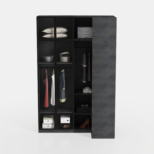 Vabches Bookcase with Corner Bookshelf, Bookcase