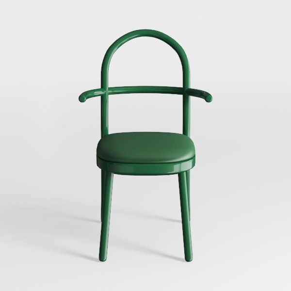 Talia Performance Velvet Dining Armchair in Moss G