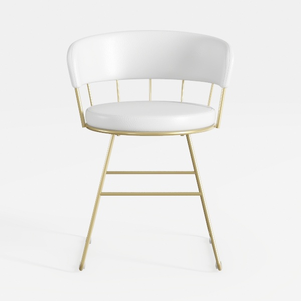 VINGLI Velvet Counter Height Bar Stools Set of 2