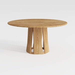 43.3in-59in Extendable Round Dining Table for 4-8