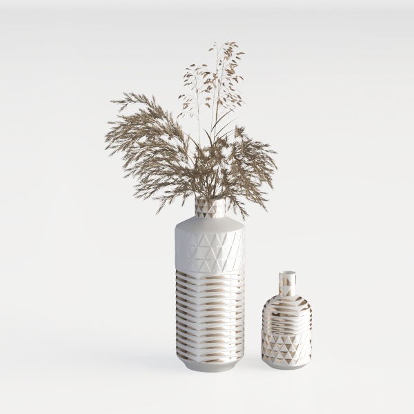 Mitt&Ditt Ceramic Flower Vase, 5.3 inch Pottery