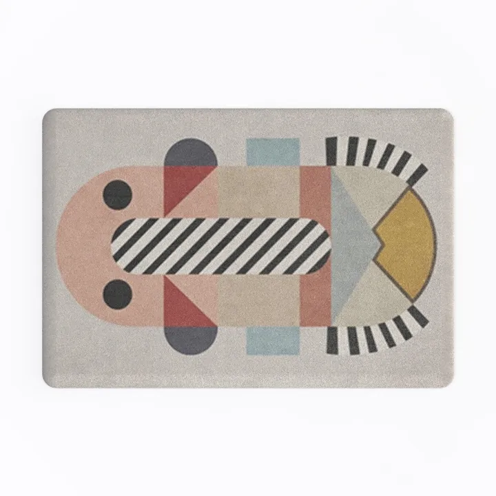 Minimalist Geometric Pattern Fabric Door Mat 3D Model